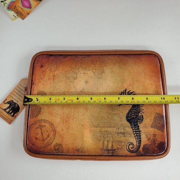 Lavishy Seahorse Tablet Sleeve Bag Carrying Case Vegan/faux leather Nylon NOS - Picture 6 of 10
